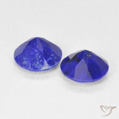 Lapis Lazuli Gemstones in 6 mm (calibrated) Size for Sale, Lapis Lazuli Stones in Dark Blue Color