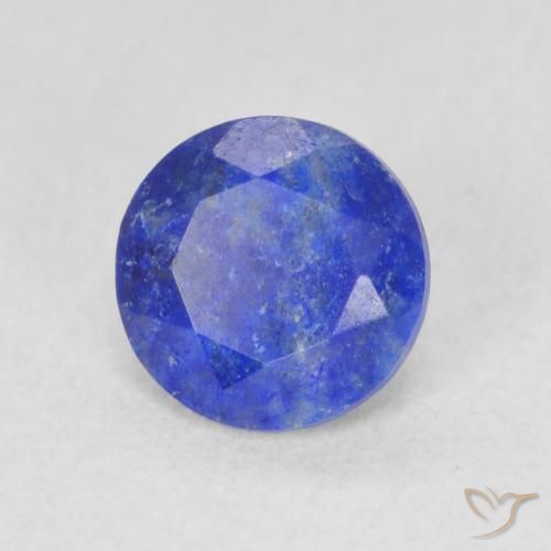 0.81 ct Blue Lapis Lazuli Stone, Natural Lapis Lazuli in Round Facet Shape for Sale