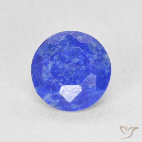 0.74 ct Blue Lapis Lazuli Gemstone, Lapis Lazuli Gem in Round Facet Shape for Sale.