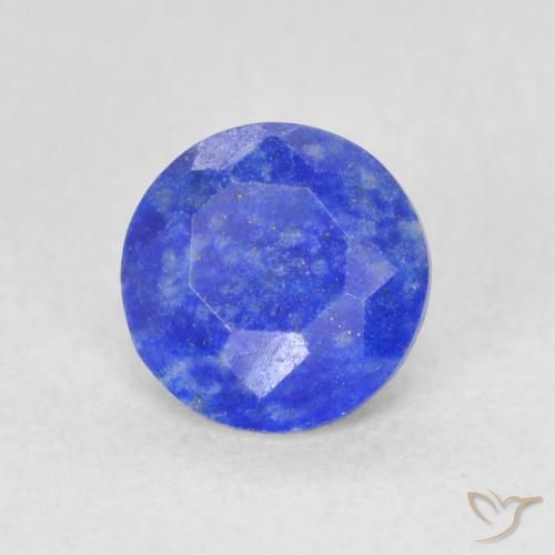 0.74 ct Blue Lapis Lazuli Stone, Natural Lapis Lazuli in Round Facet Shape for Sale