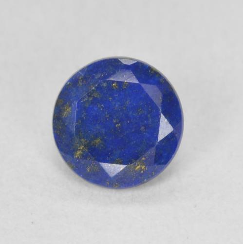 0.88 ct Blue Lapis Lazuli Gemstone, Lapis Lazuli Gem in Round Facet Shape for Sale.
