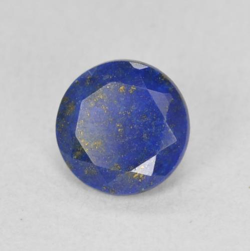 0.88 ct Blue Lapis Lazuli Stone, Natural Lapis Lazuli in Round Facet Shape for Sale
