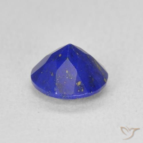 Lapis Lazuli Gemstone in 6 mm (calibrated) Size for Sale, Lapis Lazuli Stone in Intense Navy Blue Color