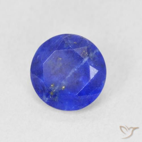 0.80 ct Blue Lapis Lazuli Stone, Natural Lapis Lazuli in Round Facet Shape for Sale