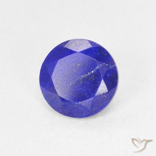 0.77 ct Blue Lapis Lazuli Stone, Natural Lapis Lazuli in Round Facet Shape for Sale