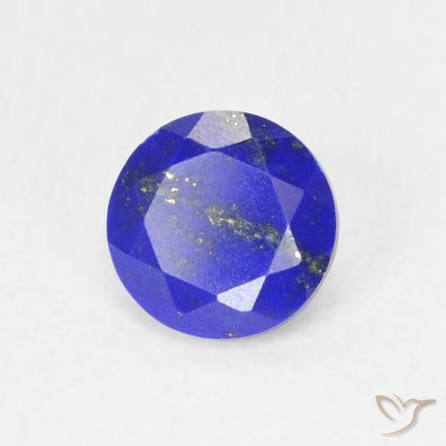0.83 ct Blue Lapis Lazuli Stone, Natural Lapis Lazuli in Round Facet Shape for Sale