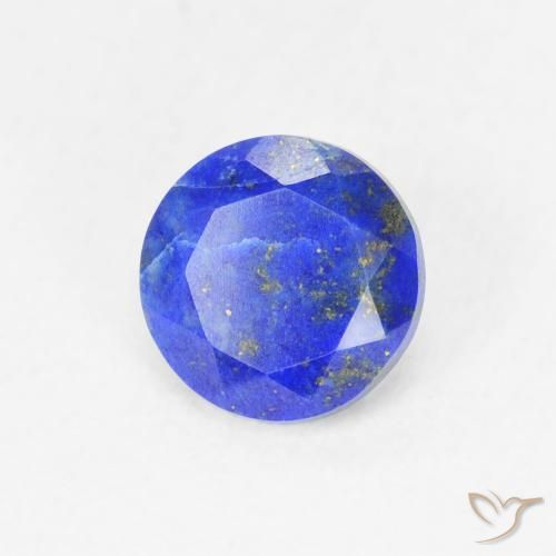 0.85 ct Blue Lapis Lazuli Stone, Natural Lapis Lazuli in Round Facet Shape for Sale