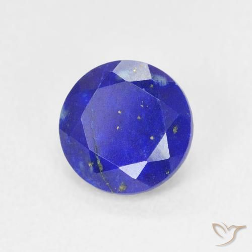 0.86 ct Blue Lapis Lazuli Stone, Natural Lapis Lazuli in Round Facet Shape for Sale