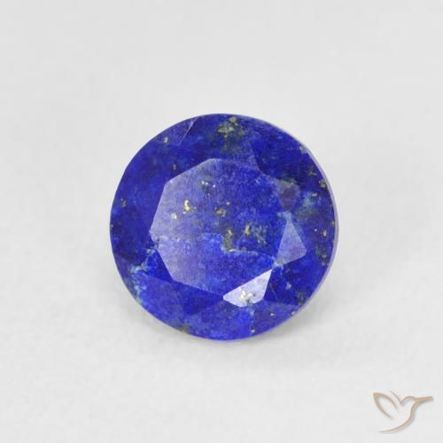 0.80 ct Blue Lapis Lazuli Stone, Natural Lapis Lazuli in Round Facet Shape for Sale