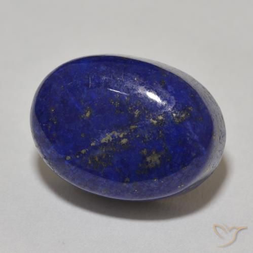 17.98 ct Blue Lapis Lazuli Stone, Natural Lapis Lazuli in Oval Cabochon Shape for Sale