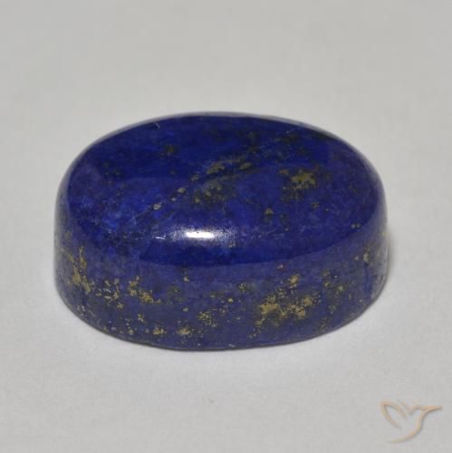 Lapis Lazuli Gemstone in 17.1 x 12.6 mm Size for Sale, Lapis Lazuli Stone in Deep Blue Color