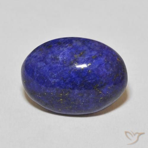 9.50 ct Blue Lapis Lazuli Gemstone, Lapis Lazuli Gem in Oval Cabochon Shape for Sale.