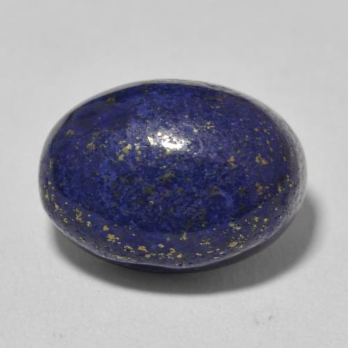 12.05ct Natural Very Deep Blue Lapis Lazuli, Oval, Opaque