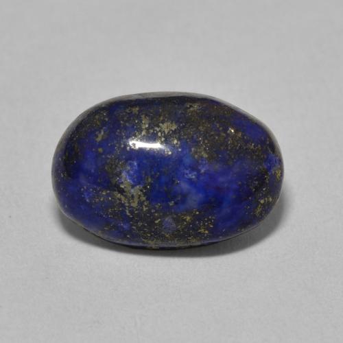 6.77 ct Blue Lapis Lazuli Gemstone, Lapis Lazuli Gem in Oval Cabochon Shape for Sale.