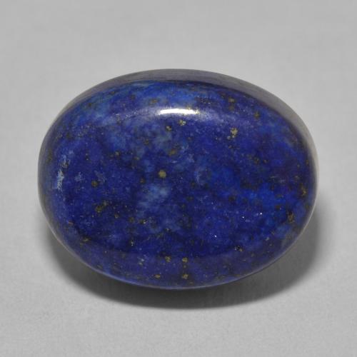 15.53ct Natural Very Deep Blue Lapis Lazuli, Oval, Opaque