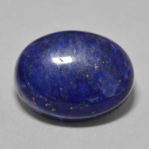 13.60ct Natural Very Deep Blue Lapis Lazuli, Oval, Opaque