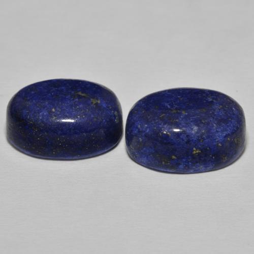 Lapis Lazuli Gemstones in 16 x 12 mm (calibrated) Size for Sale, Lapis Lazuli Stones in Very Deep Blue Color