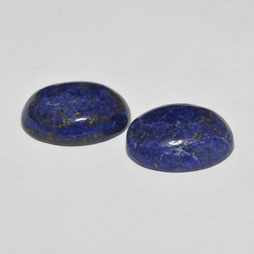Lapis Lazuli Gemstones in 16 x 12 mm (calibrated) Size for Sale, Lapis Lazuli Stones in Electric Blue Color