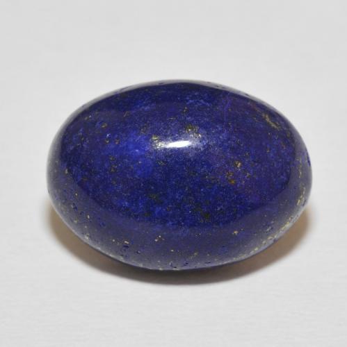 12.58ct Natural Very Deep Blue Lapis Lazuli, Oval, Opaque