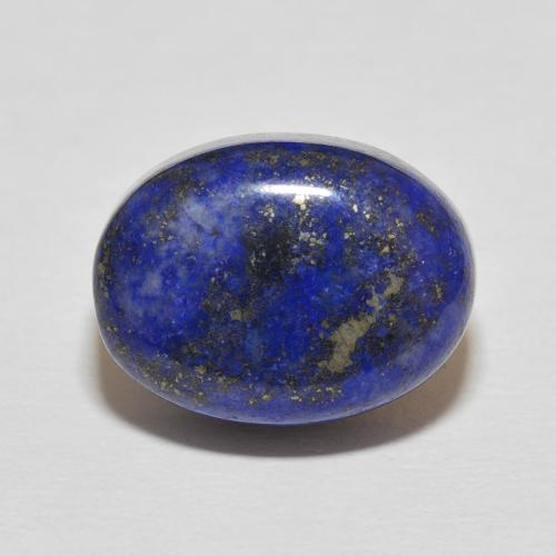 15.82ct Natural Very Deep Blue Lapis Lazuli, Oval, Opaque
