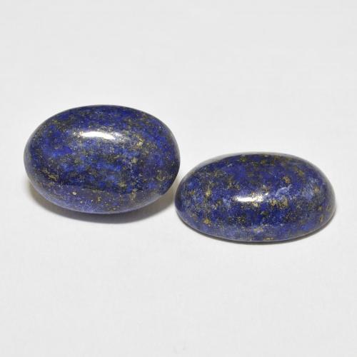 19.43 ctw Blue Lapis Lazuli Stones, Natural Lapis Lazuli in Oval Cabochon Shape for Sale