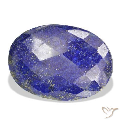 54.26 ct Blue Lapis Lazuli Stone, Natural Lapis Lazuli in Oval Rose-Cut Shape for Sale