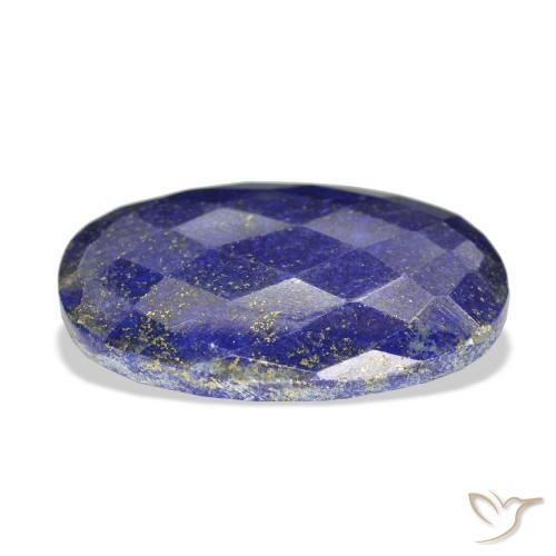 Lapis Lazuli Gemstone in 38.6 x 27.4 mm Size for Sale, Lapis Lazuli Stone in Deep Egyptian Blue Color