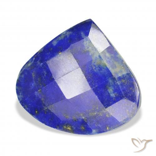 22.58 ct Blue Lapis Lazuli Stone, Natural Lapis Lazuli in Pear Rose-Cut Shape for Sale