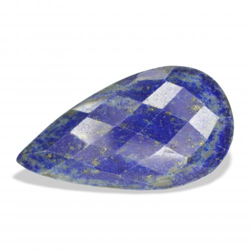 30.75 ct Blue Lapis Lazuli Gemstone, Lapis Lazuli Gem in Pear Rose-Cut Shape for Sale.