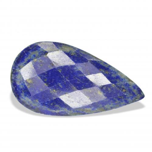 30.75 ct Blue Lapis Lazuli Stone, Natural Lapis Lazuli in Pear Rose-Cut Shape for Sale