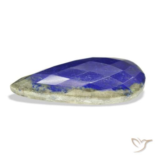 Lapis Lazuli Gemstone in 41.5 x 20.9 mm Size for Sale, Lapis Lazuli Stone in Navy Blue Color