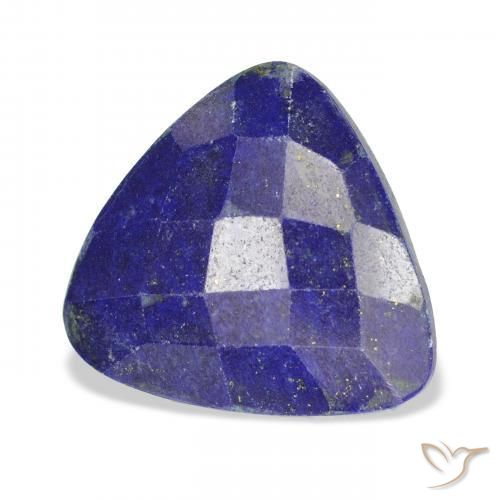 16.13 ct Blue Lapis Lazuli Stone, Natural Lapis Lazuli in Trillion Rose-Cut Shape for Sale