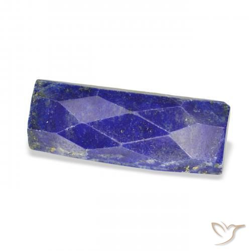13.05 ct Blue Lapis Lazuli Stone, Natural Lapis Lazuli in Baguette Rose-Cut Shape for Sale