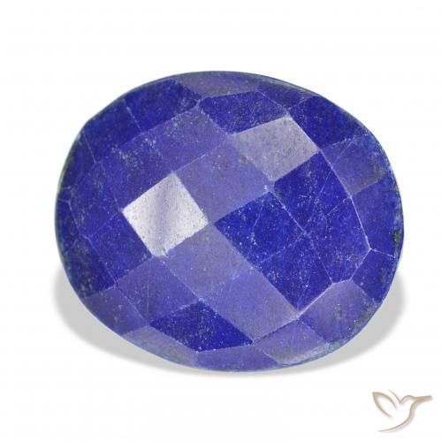 31.66 ct Blue Lapis Lazuli Stone, Natural Lapis Lazuli in Oval Rose-Cut Shape for Sale