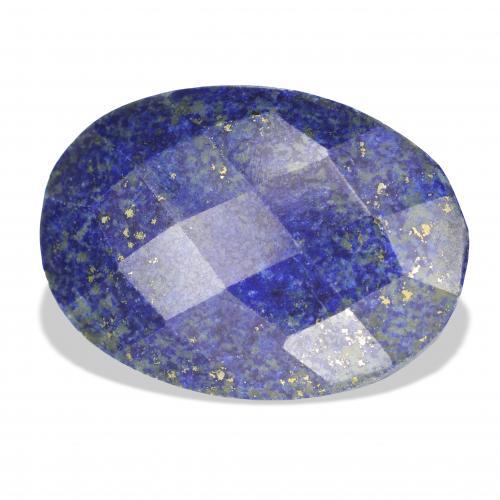 25.54 ct Blue Lapis Lazuli Stone, Natural Lapis Lazuli in Oval Rose-Cut Shape for Sale