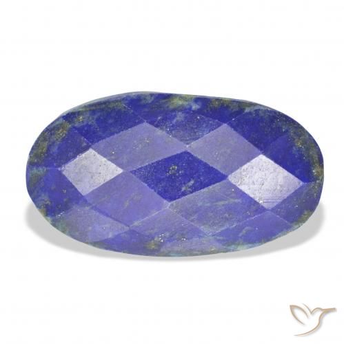 10.68 ct Blue Lapis Lazuli Gemstone, Lapis Lazuli Gem in Oval Rose-Cut Shape for Sale.