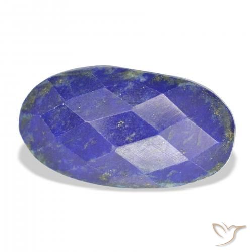 10.68 ct Blue Lapis Lazuli Stone, Natural Lapis Lazuli in Oval Rose-Cut Shape for Sale