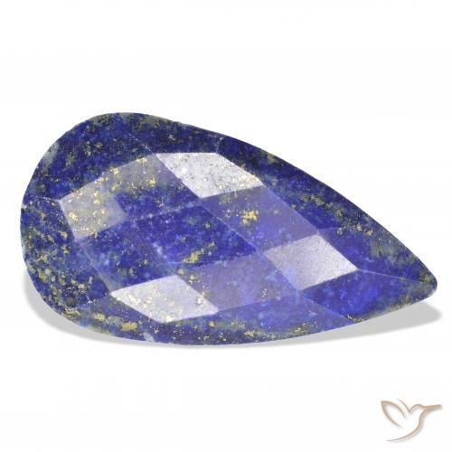 22.37 ct Blue Lapis Lazuli Stone, Natural Lapis Lazuli in Pear Rose-Cut Shape for Sale