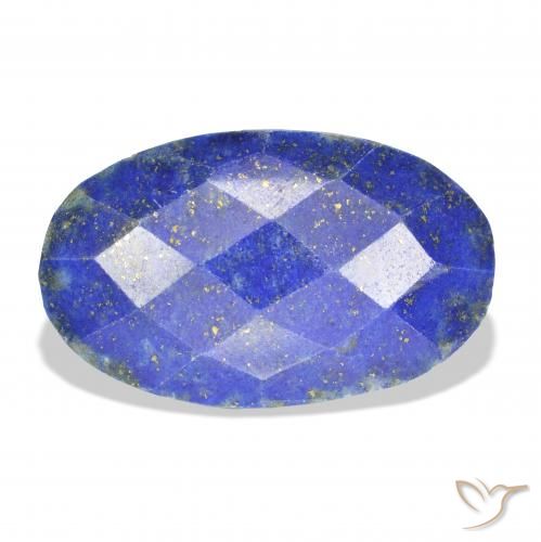 24.00 ct Blue Lapis Lazuli Gemstone, Lapis Lazuli Gem in Oval Rose-Cut Shape for Sale.