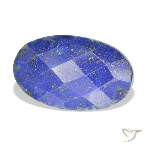 24.00 ct Blue Lapis Lazuli Stone, Natural Lapis Lazuli in Oval Rose-Cut Shape for Sale