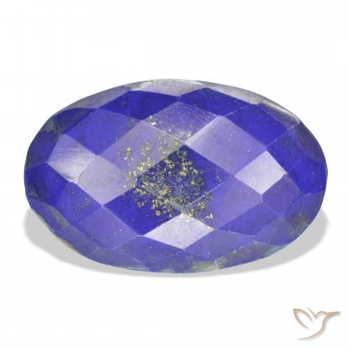 19.90 ct Blue Lapis Lazuli Gemstone, Lapis Lazuli Gem in Oval Rose-Cut Shape for Sale.