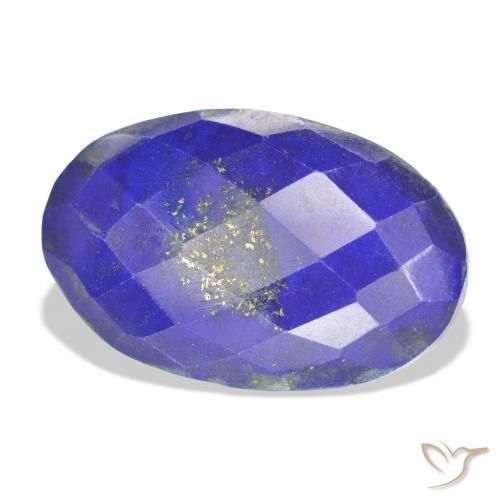 19.90 ct Blue Lapis Lazuli Stone, Natural Lapis Lazuli in Oval Rose-Cut Shape for Sale