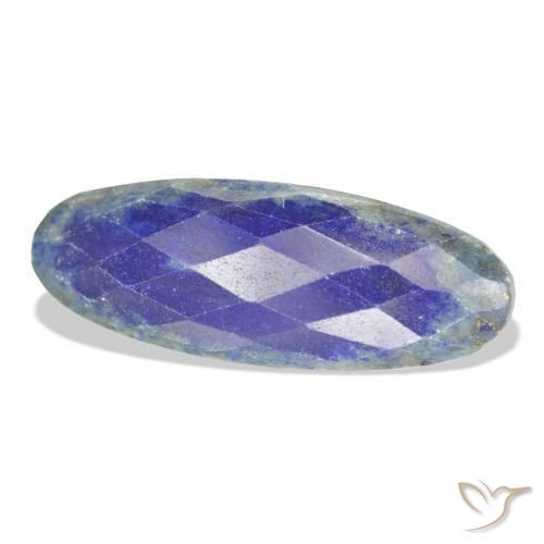 21.26 ct Blue Lapis Lazuli Stone, Natural Lapis Lazuli in Oval Rose-Cut Shape for Sale