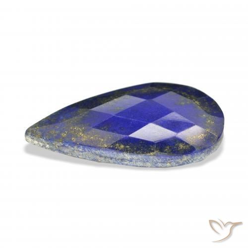 Lapis Lazuli Gemstone in 36.9 x 22.4 mm Size for Sale, Lapis Lazuli Stone in Deep Egyptian Blue Color