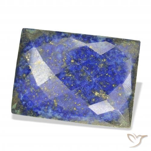 55.15 ct Blue Lapis Lazuli Stone, Natural Lapis Lazuli in Baguette Rose-Cut Shape for Sale