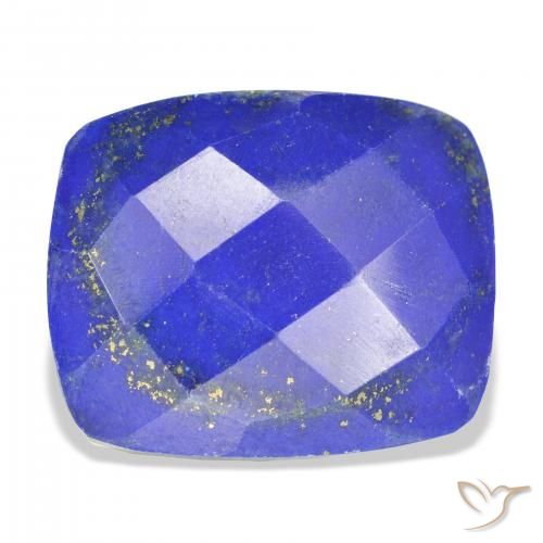 17.74ct Natural Deep Egyptian Blue Lapis Lazuli, Cushion, Opaque