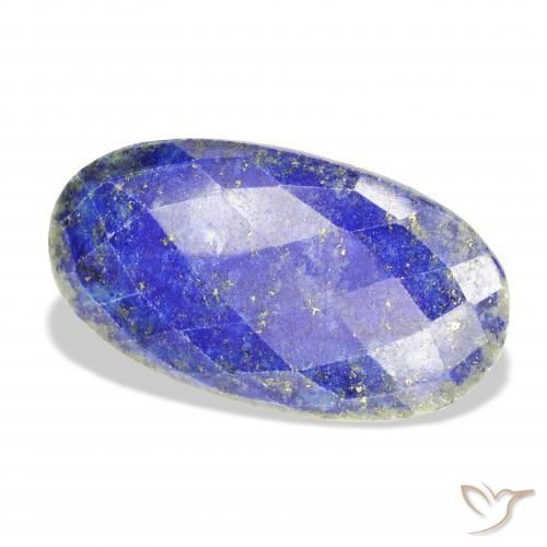 51.75 ct Blue Lapis Lazuli Stone, Natural Lapis Lazuli in Oval Rose-Cut Shape for Sale