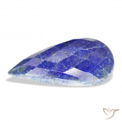 Lapis Lazuli Gemstone in 38.3 x 22.3 mm Size for Sale, Lapis Lazuli Stone in Medium Blue Color
