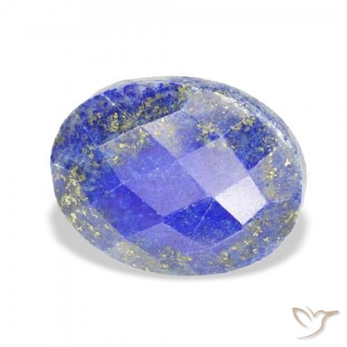 19.70 ct Blue Lapis Lazuli Stone, Natural Lapis Lazuli in Oval Rose-Cut Shape for Sale
