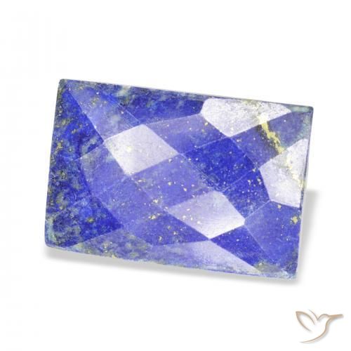 27.94 ct Blue Lapis Lazuli Stone, Natural Lapis Lazuli in Baguette Rose-Cut Shape for Sale